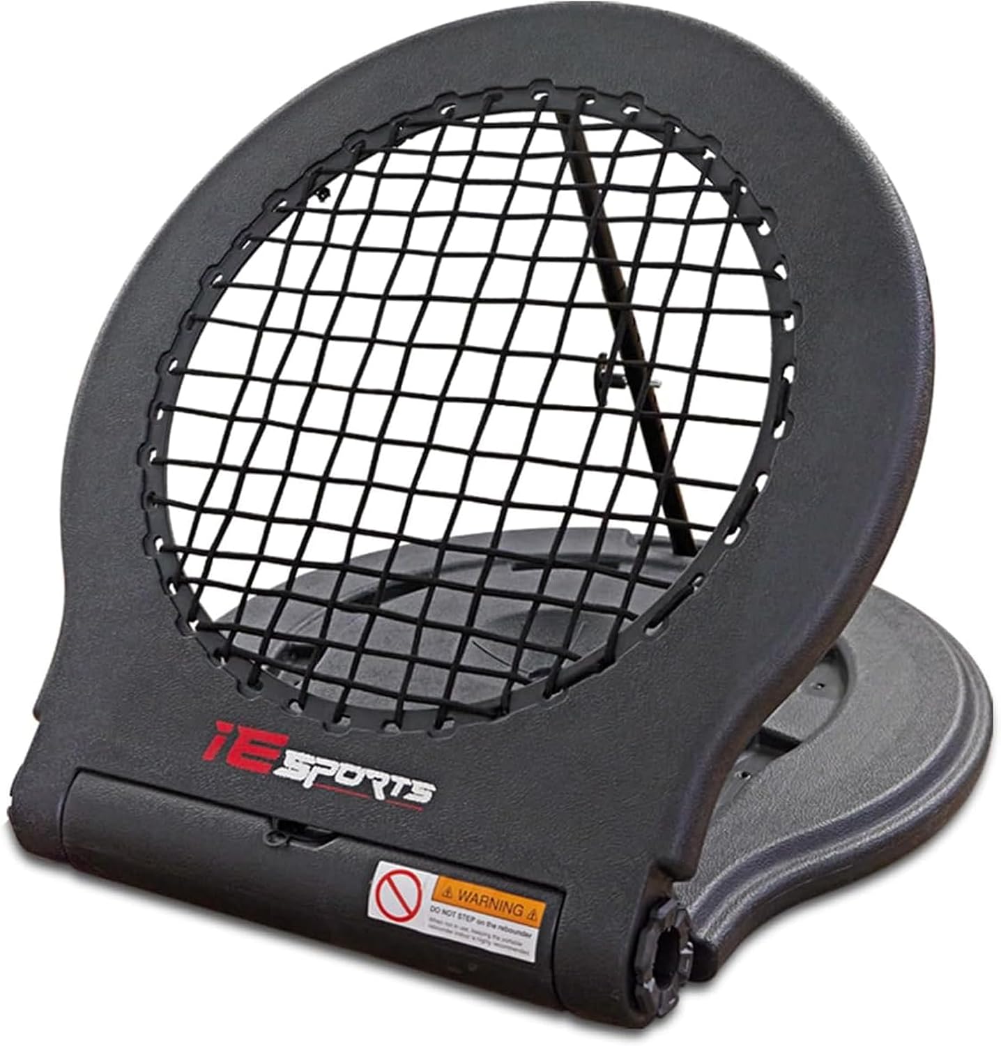 IE Sports adjustable angle basketball rebounder with two-sided net.