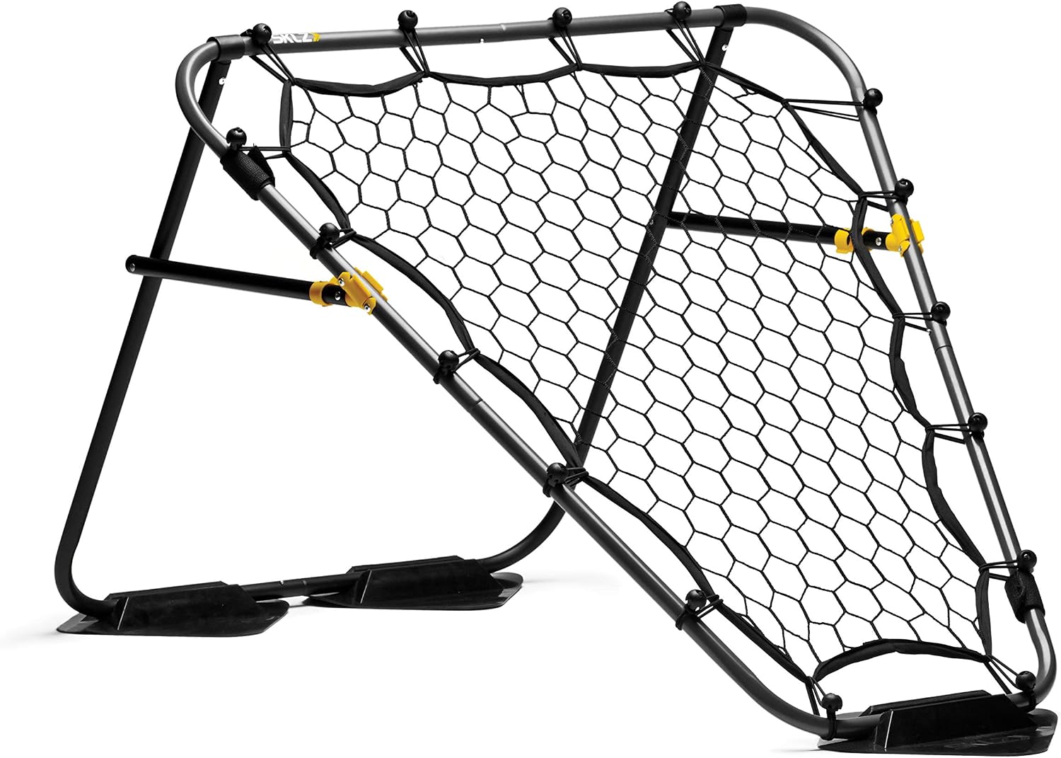 SKLZ Solo Assist 42-inch wood-frame basketball rebounder.